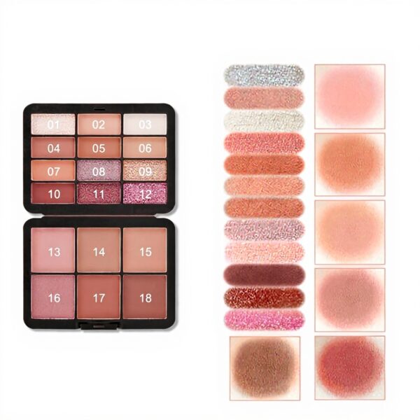 Fard à paupières palette 18 couleurs Yiwu Simone longue