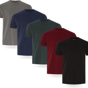 T-shirts homme FM London lot 3/5 coupe ajustée coton-0