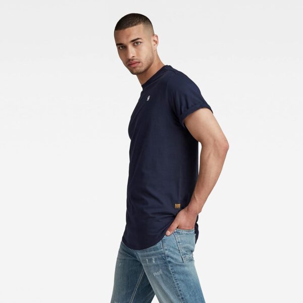 Chemise G-Star RAW Lash R T SS Homme Blanc Bleu Confort-1