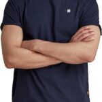 Chemise G-Star RAW Lash R T SS Homme Blanc Bleu Confort-0