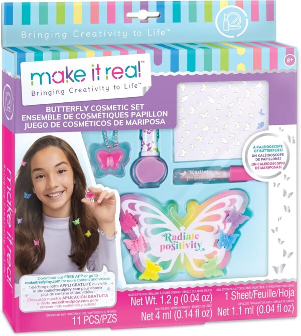Kit Maquillage Enfant Make It Real Papillon Beauté Créatif-0