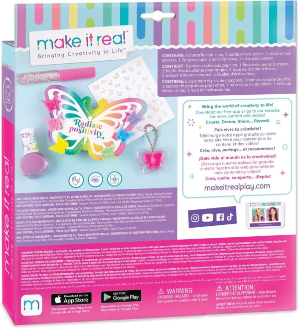 Kit Maquillage Enfant Make It Real Papillon Beauté Créatif-1