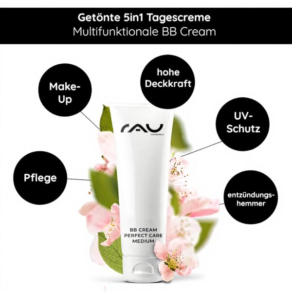 Crème BB RAU Cosmetics soin couvrant protection UV teint