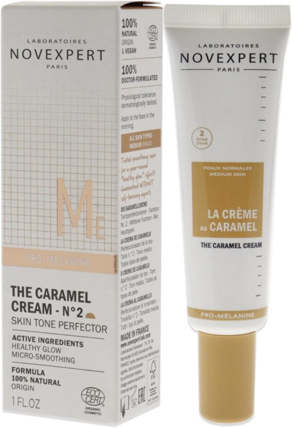 Hydratant visage Novexpert Caramel Cream soin antirides jour-3