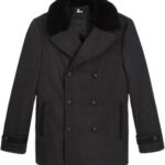Manteau hiver laine gris The Kooples homme chic élégant-0