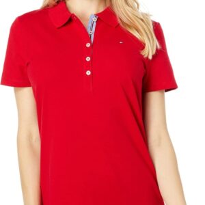 Polo femme Tommy Hilfiger pique manches courtes couleurs-0