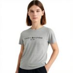 T-shirt Tommy Hilfiger Homme Logo Brodé 100 Coton Manches