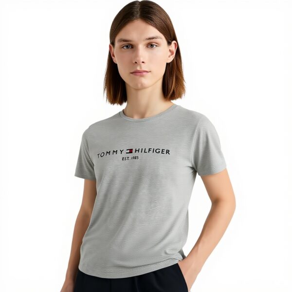 T-shirt Tommy Hilfiger Homme Logo Brodé 100 Coton Manches