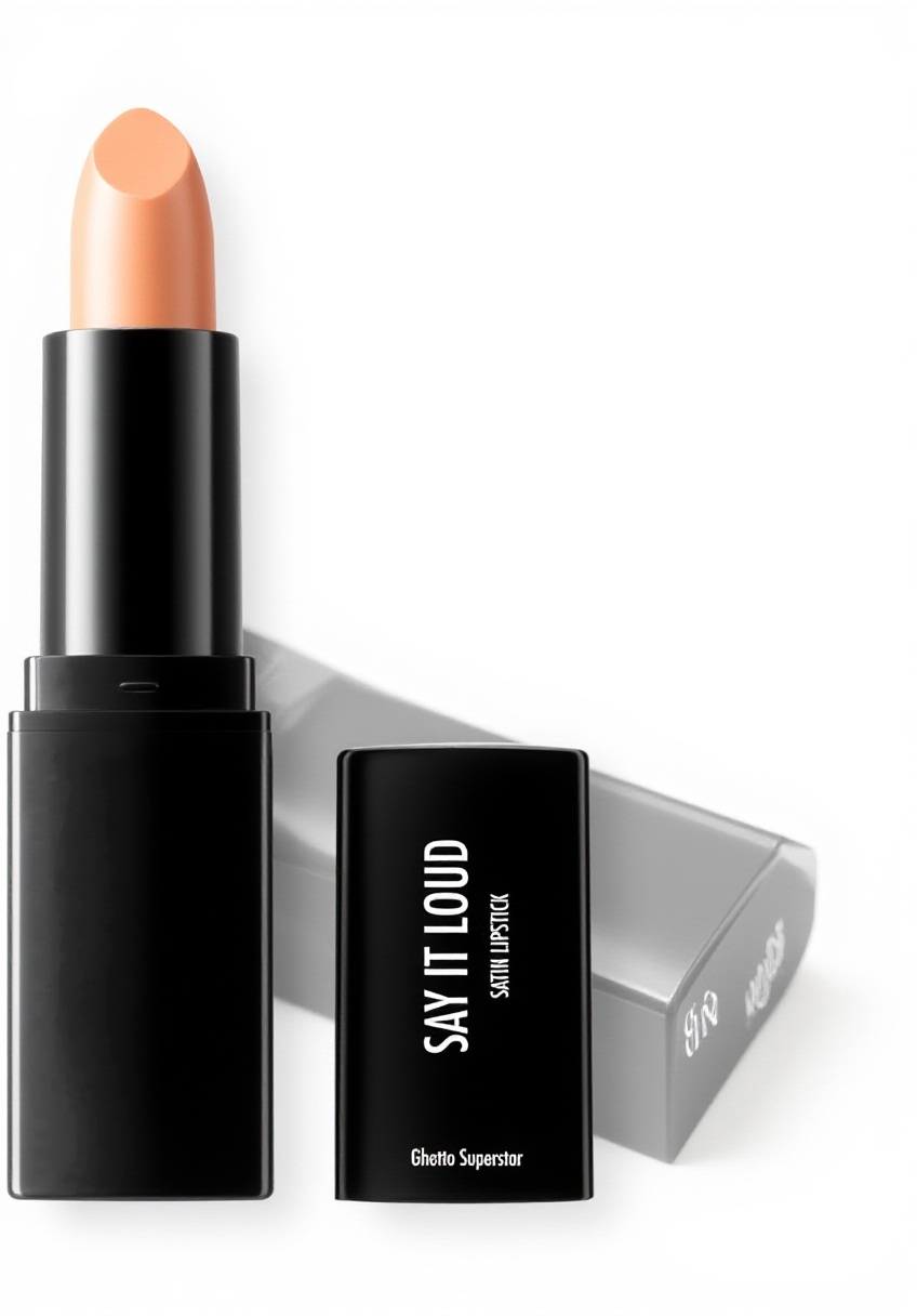 'Application du rouge à lèvres satiné FUTURE COSMETICS sur les lèvres'
