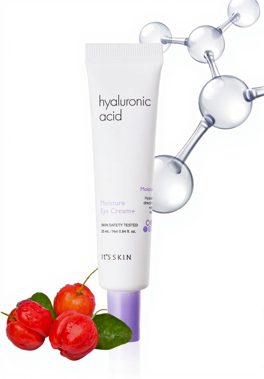 Application de la crème contour des yeux ITS SKIN sur le contour de l'œil
