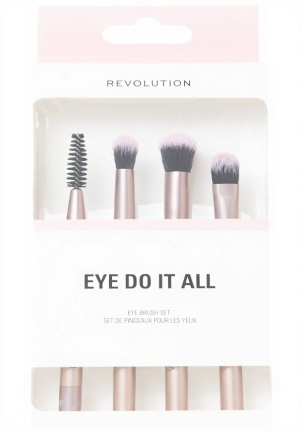 Pinceaux yeux Revolution set 4 végan synthétique maquillage