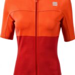 Sportful Maillot Homme Maille Orange Fermeture Ajustée-0