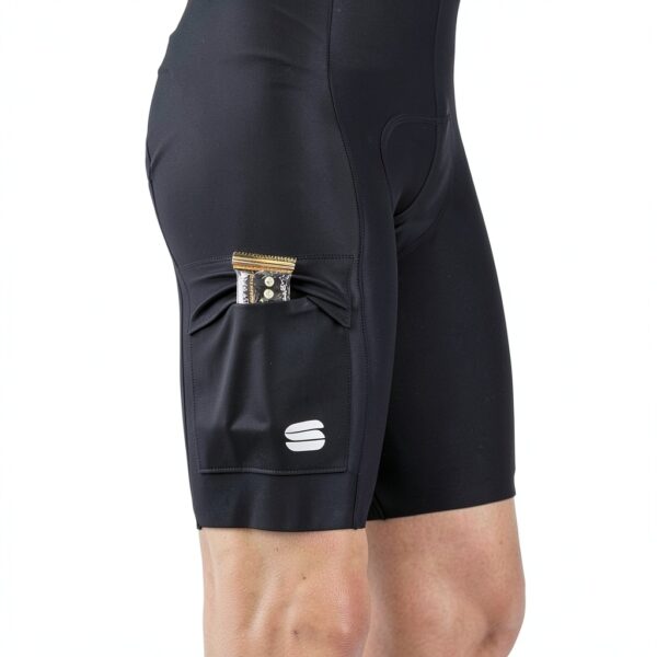 Maillot cycliste Sportful Noir XXL coupe ajustée chamois-4