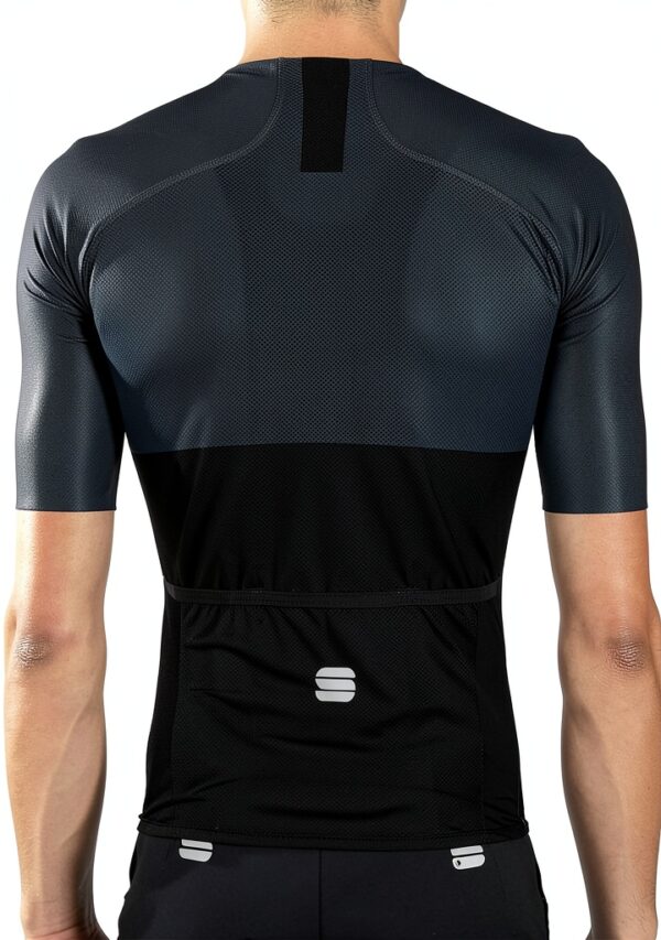 Maillot cyclisme Sportful Noir extensible respirant homme-2