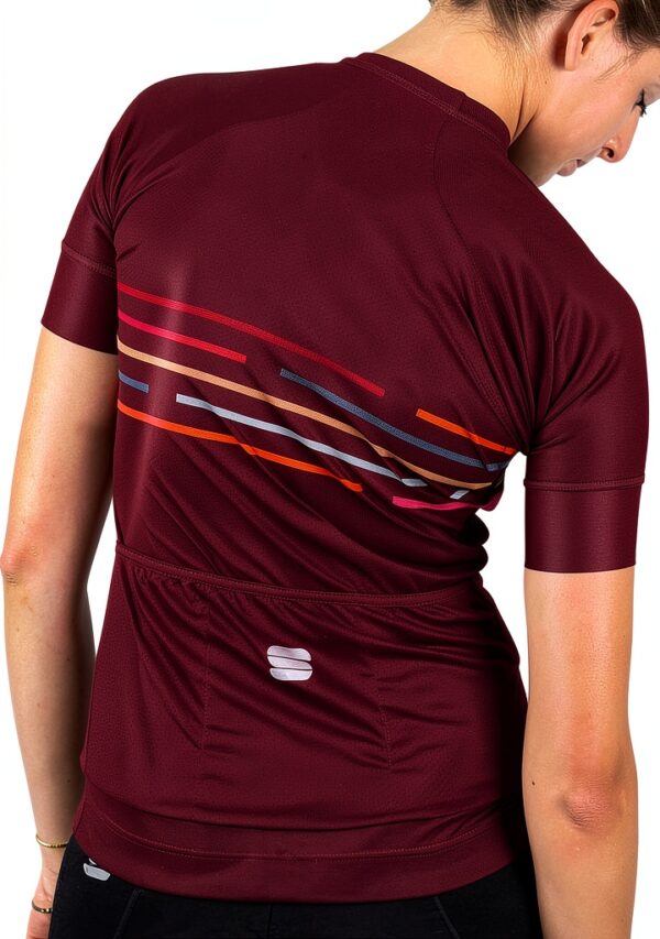 Sportful Veste Polyester Adulte Couleurs Bordeaux Orange-4