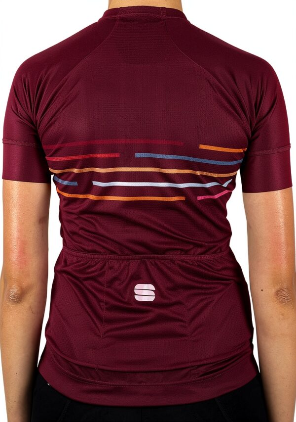 Sportful Veste Polyester Adulte Couleurs Bordeaux Orange-1