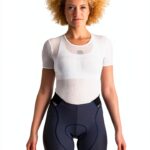 Short Sportful Lycra Femme Noir Coutures Quatre Aiguilles-0