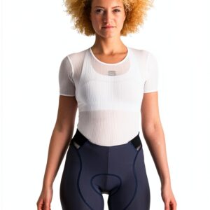 Short Sportful Lycra Femme Noir Coutures Quatre Aiguilles-0