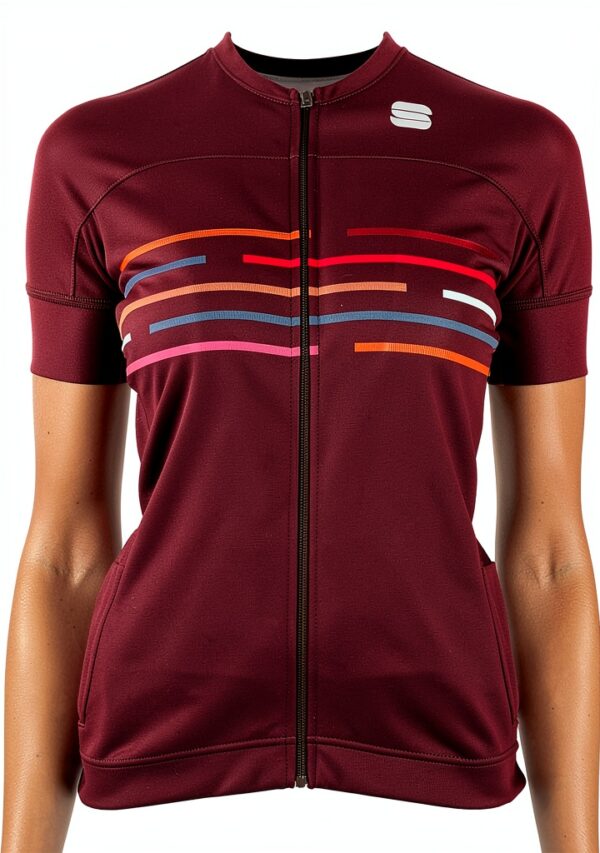 Sportful Veste Polyester Adulte Couleurs Bordeaux Orange-0