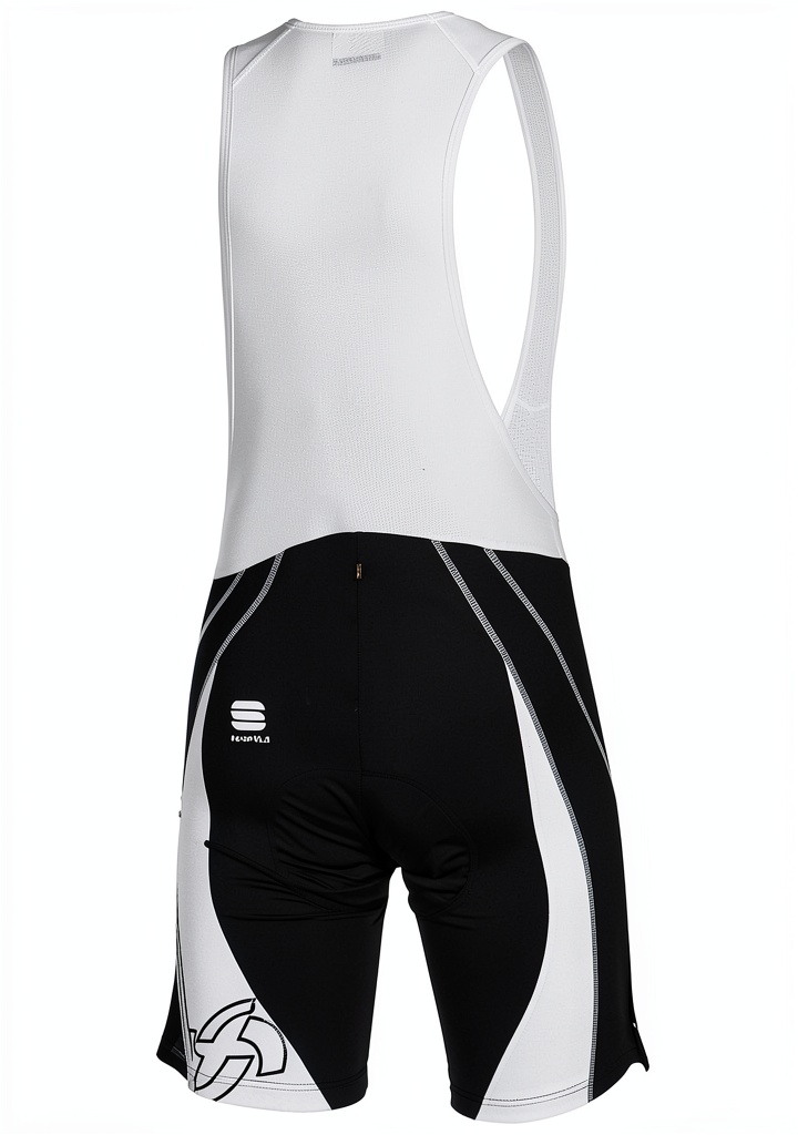 T-shirt Sportful noir et blanc porté lors d'une activité sportive