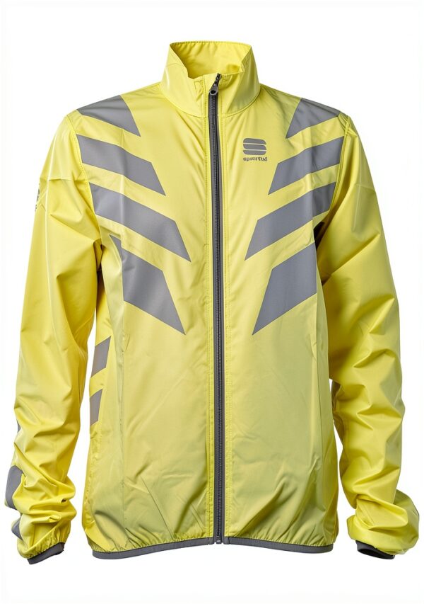 Veste Sportful cyclisme noir polyester réfléchissante adulte-2