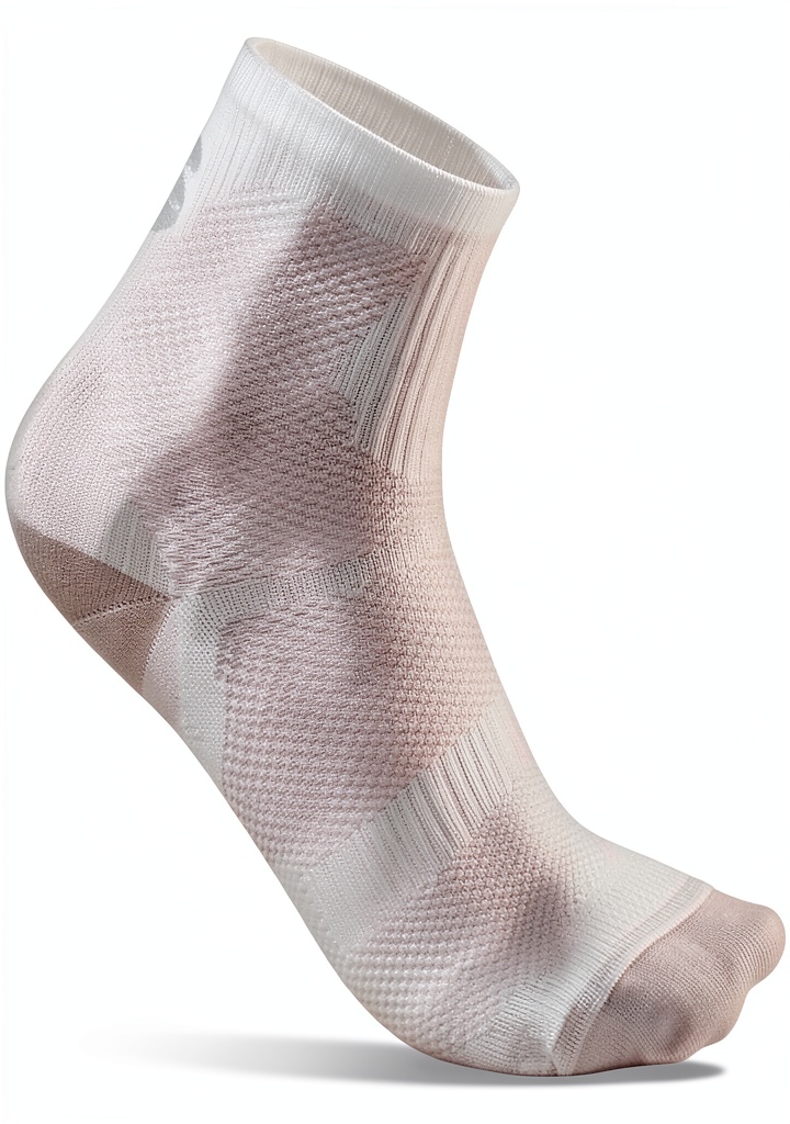 'Chaussettes Sportful pour femme en action sur un parcours de course'