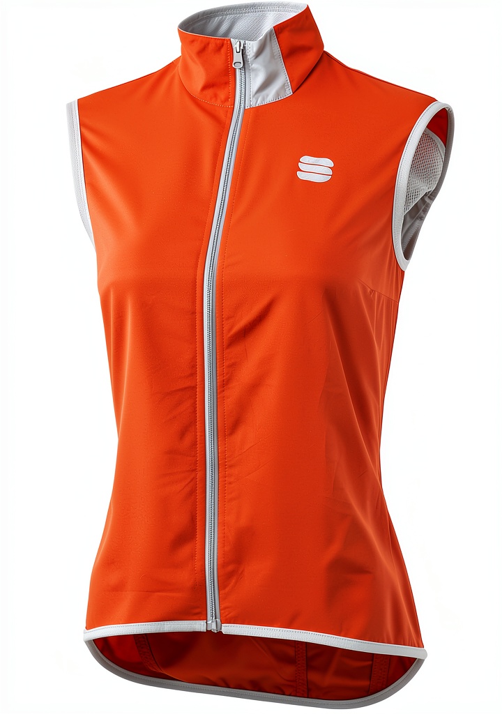 Vêtement Sportful Orange SDR porté par un cycliste en action