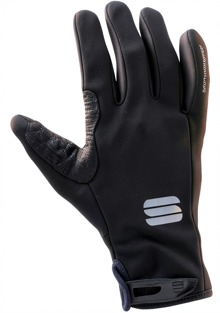 'Gants de cyclisme Sportful portés lors d'une sortie hivernale'