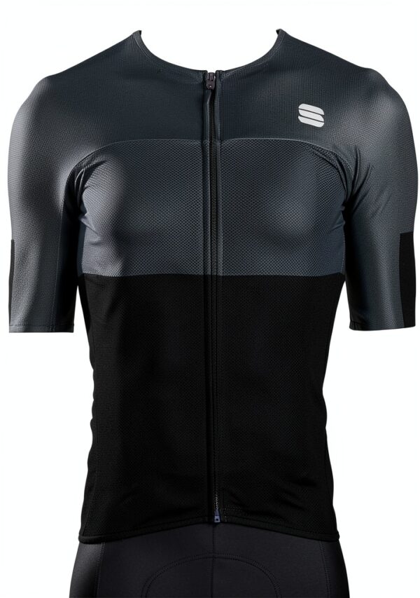 Maillot cyclisme Sportful Noir extensible respirant homme-0