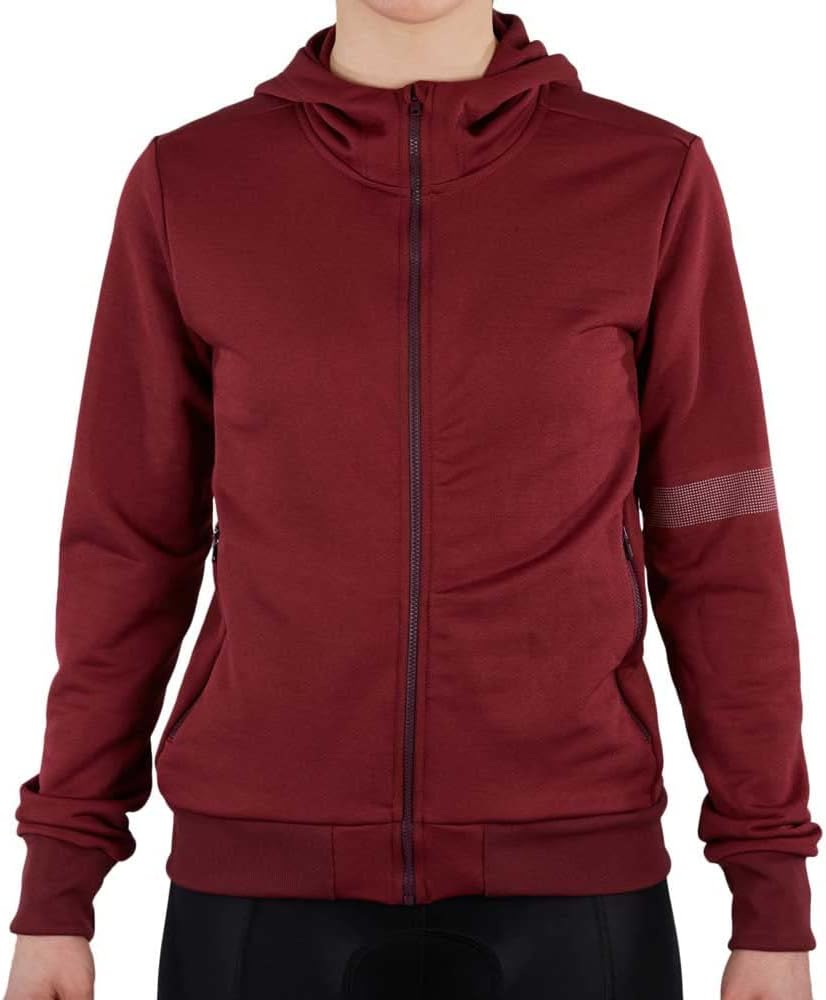 Veste Sportful femme portée en situation de cyclisme urbain