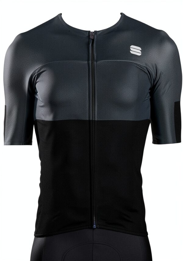 Maillot cyclisme Sportful Noir extensible respirant homme-1