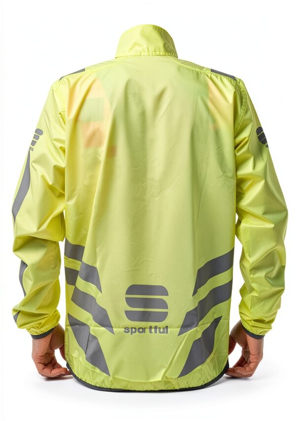 Veste Sportful cyclisme noir polyester réfléchissante adulte-3