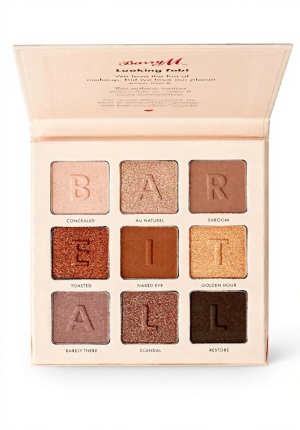 Palette fards paupières naturels Barry M Cosmetics durable