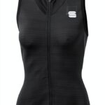 Maillot cyclisme Sportful femme noir zip YKK poches-0