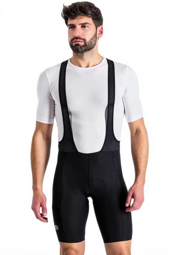 Maillot cycliste Sportful Noir XXL coupe ajustée chamois-0