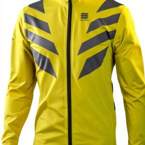 Veste Sportful cyclisme noir polyester réfléchissante adulte-0