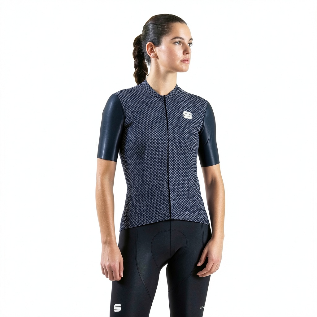 Maillot cyclisme Sportful porté lors d'une sortie en plein air