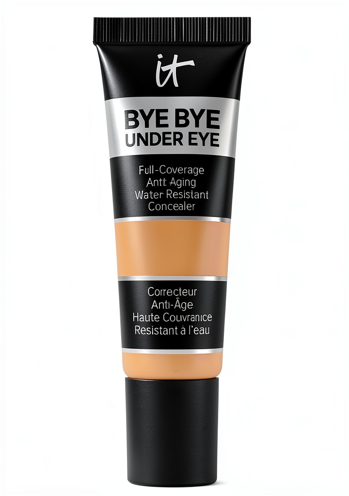 Application du correcteur Bye Bye Under Eye sur la zone des yeux