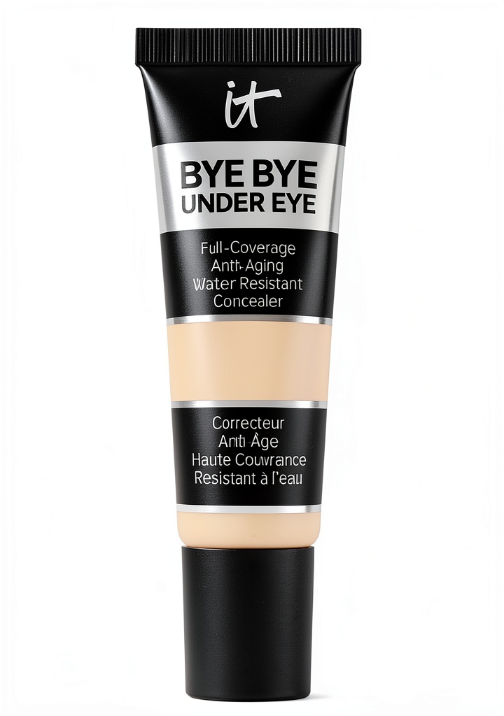 Application du correcteur Bye Bye Under Eye sur le contour des yeux