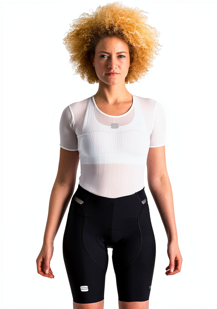 'Femme portant le legging Sportful Bodyfit Pro MD lors d'une séance de fitness'