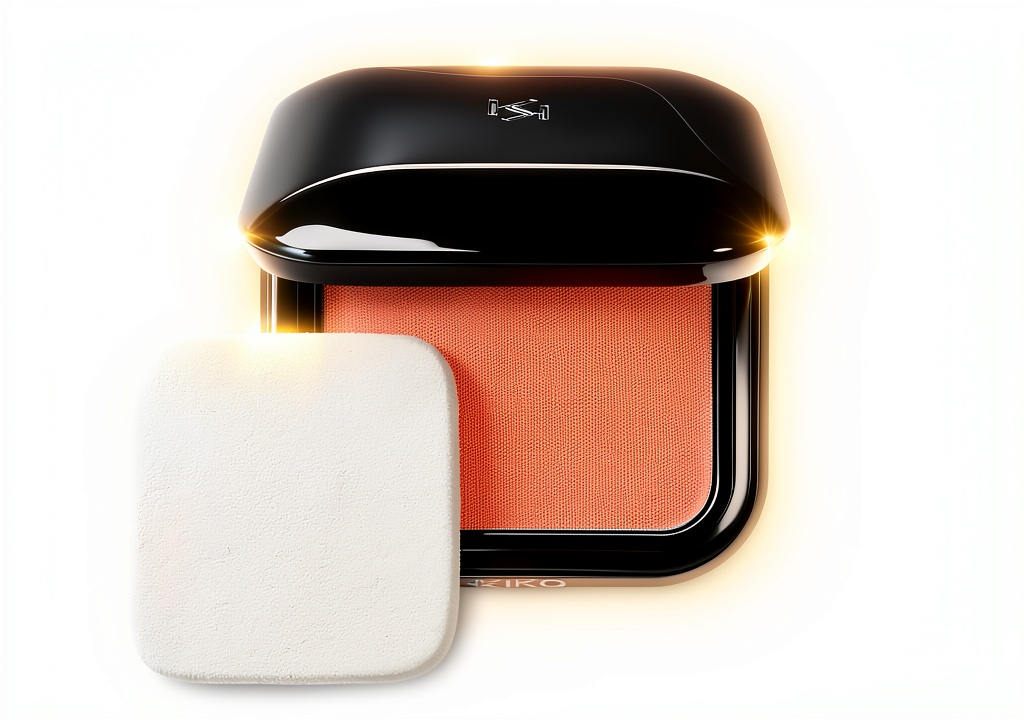 Application du fond de teint compact KIKO sur le visage