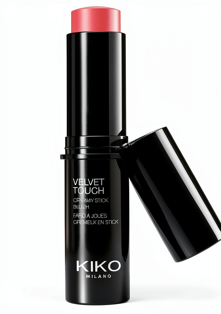 Application du fard à joues KIKO Milano sur les joues