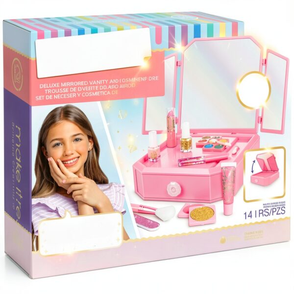 Make It Real Vanité Miroir Coffret Maquillage Beauté Enfants