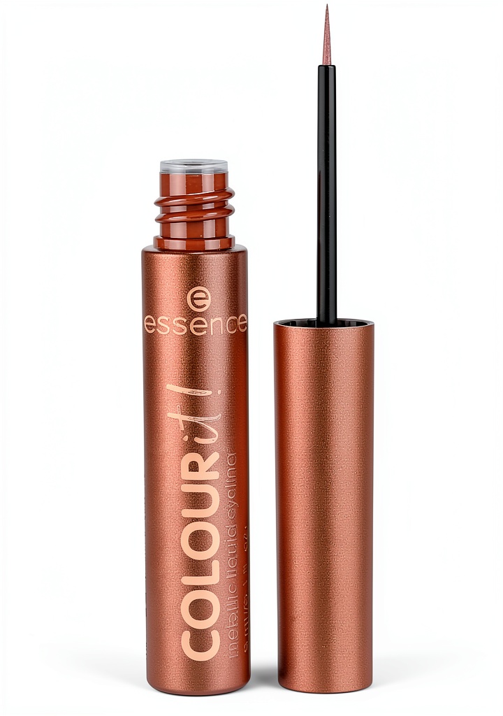 Application de l'eyeliner Essence sur la paupière