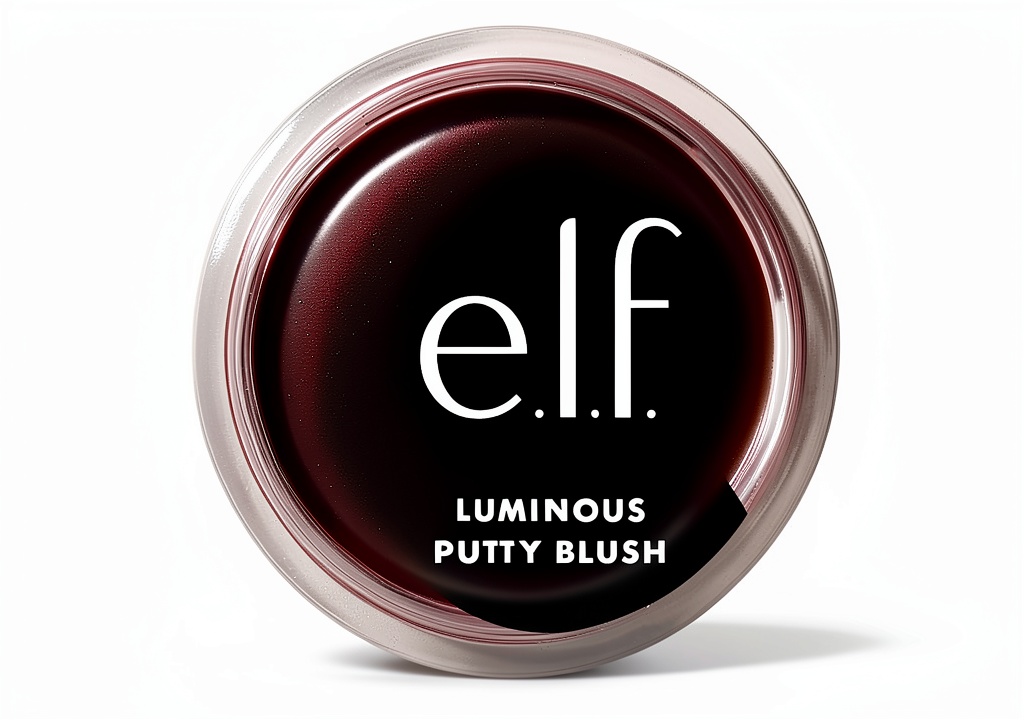 Application du blush poudre lumineux e.l.f. Cosmetics sur les joues