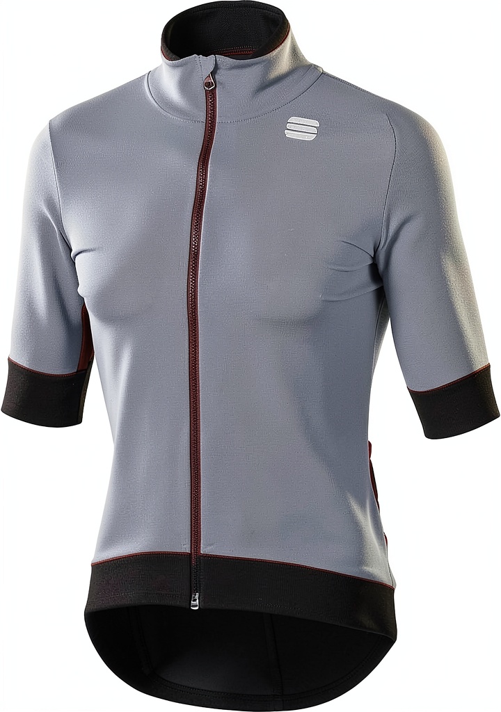 Veste Sportful Polartec Neoshell portée en course par temps pluvieux