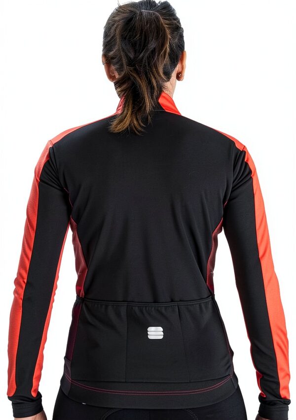 Sportful Femme Maillot Cyclisme Orange Respirant Confortable-1