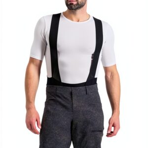 Sportful T-shirt noir homme coupe ajustée en coton-0