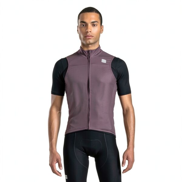 Sportful Gilet de Running Homme Modèle 1121005 Couleurs Beetle et Dark-1