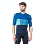 Sportful Maillot Cycliste Homme Bleu Galaxie Ajusté Tissu Stretch-0